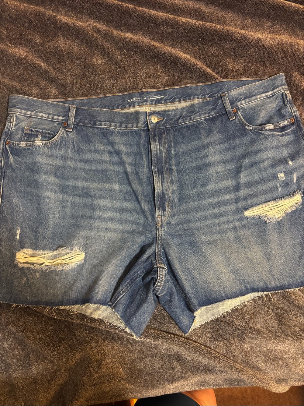 Brand New Old Navy Denim Distressed Shorts - Blue